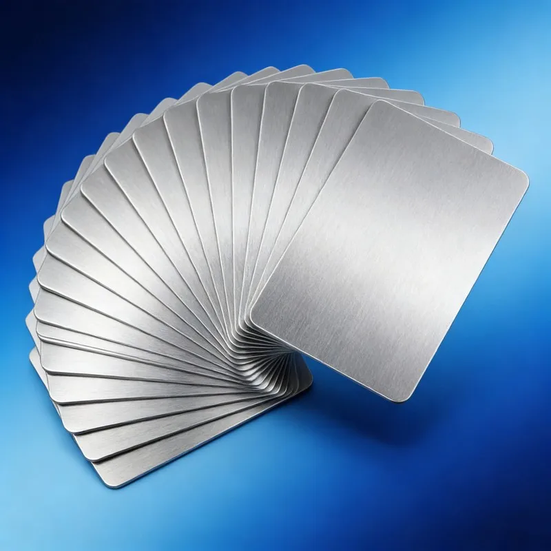 

10Sets Stainless Steel Business Cards Honor-Engravable Dazzling for Employee Recognition Memorial