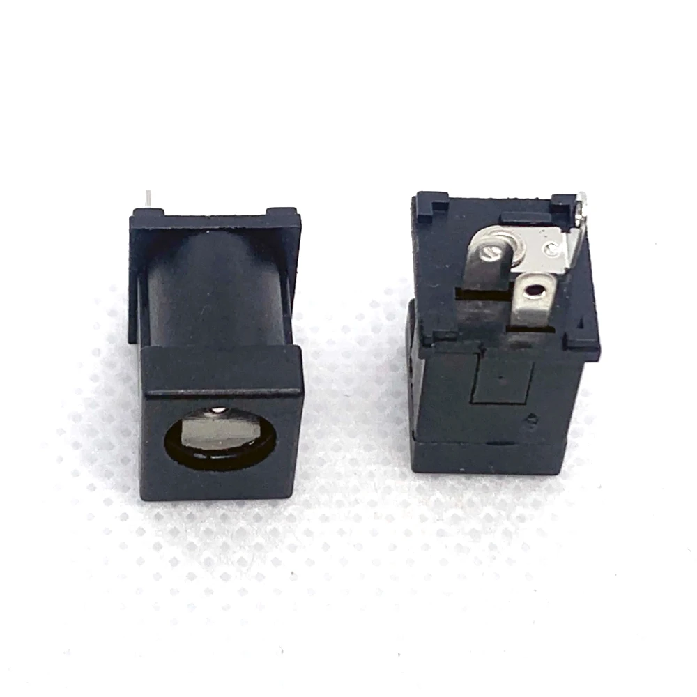 

100PCS DC-012A Vertical DC Power Socket Female Connector Jack For 5.5×2.1mm 5.5×2.5mm DC Power Plug DC012A 5.5*2.5mm 180 Degree