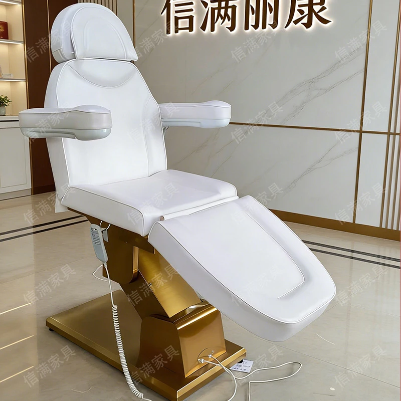 Massage Table & Bed,Beauty Salon Furniture,-Border Genuine Leather Beauty , Massage , Multifunctional Eyelash Treatment Bed With