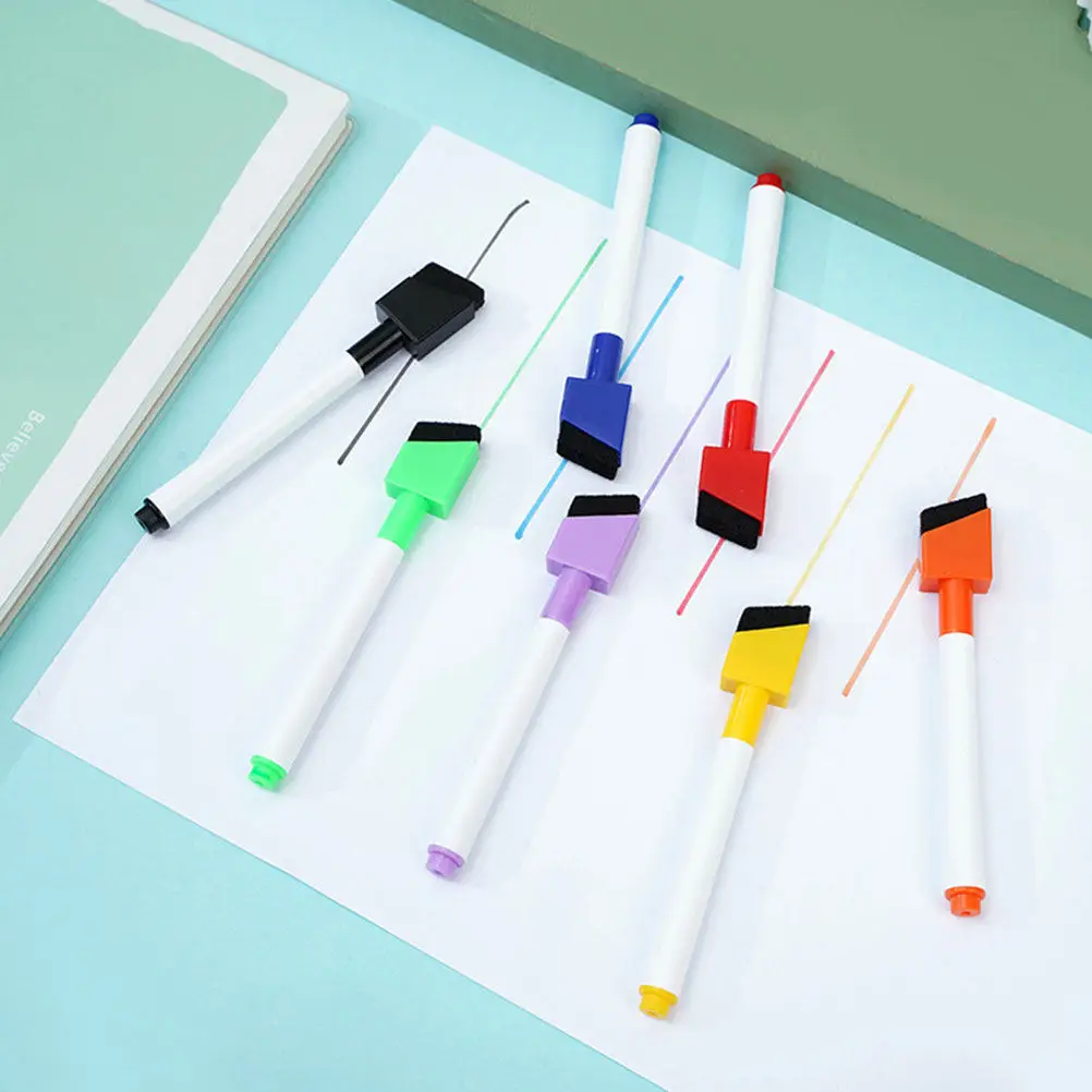 

8Pcs Multi-Color Erasable Whiteboard Markers Dry Erase Marker Pens Fine Tip Smooth Writing Fade-Resistant Classroom Must Haves