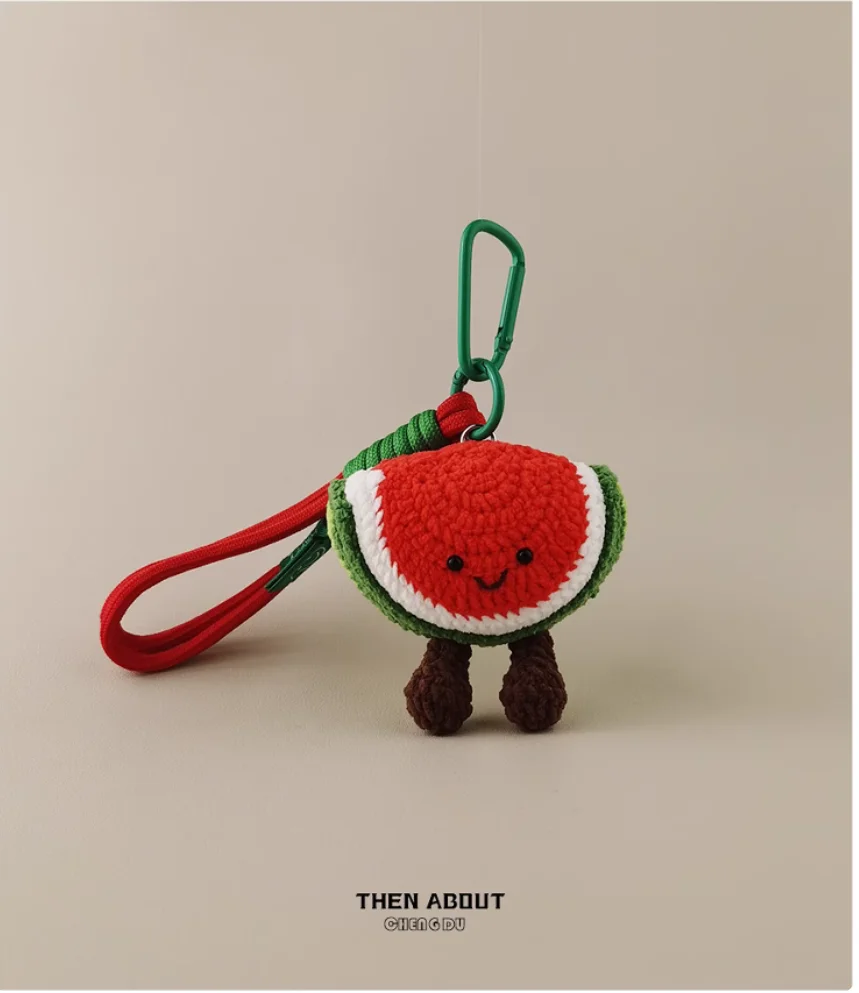 Cute watermelon bag pendant pendant Keychain pendant niche sense of creative gifts.