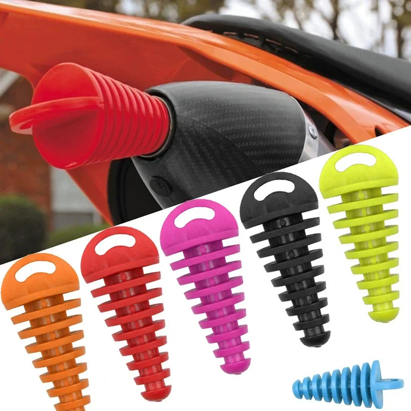 Universal Wash Plug Exhaust Pipe Tailpipe PVC Exhaust  Wash Plug Pipe Protector For Honda Kawasaki KTM Suzuki Yamaha Motorcycle
