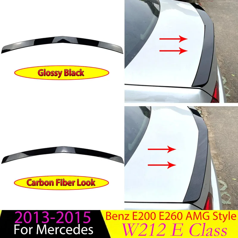 

Rear Spoiler Wing Lip for Mercedes Benz W212 E Class E200 E260 4-Door 2013-2015 Rear Roof Trunk Spoiler Wings Splitter Body Kits