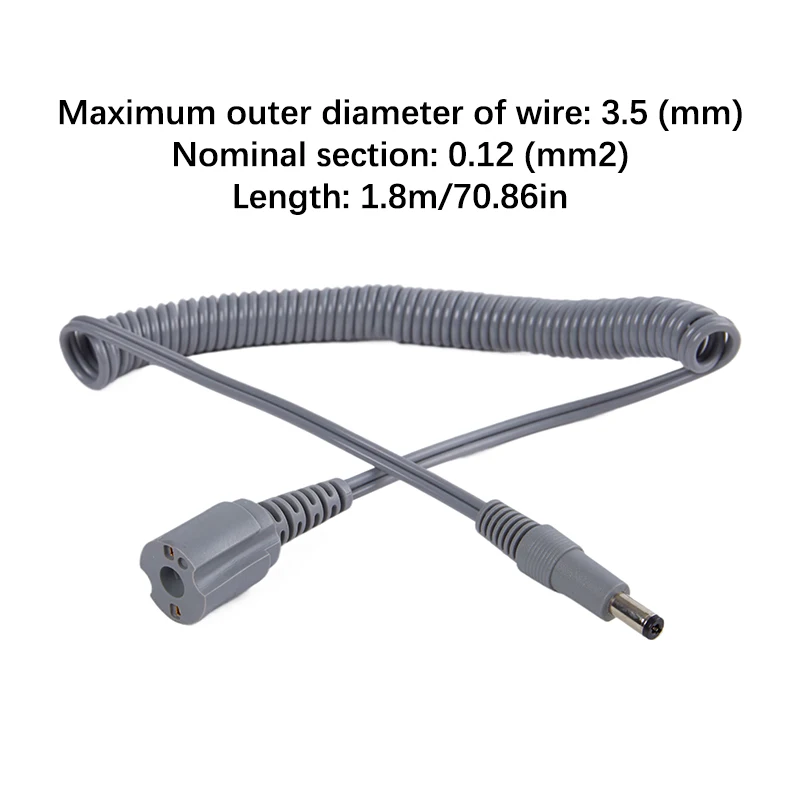 1Pcs Strong Machine Accessories Nail Drill Handpiece Cord Power Cable For Electric Manicure Drill Gray Handle Rope