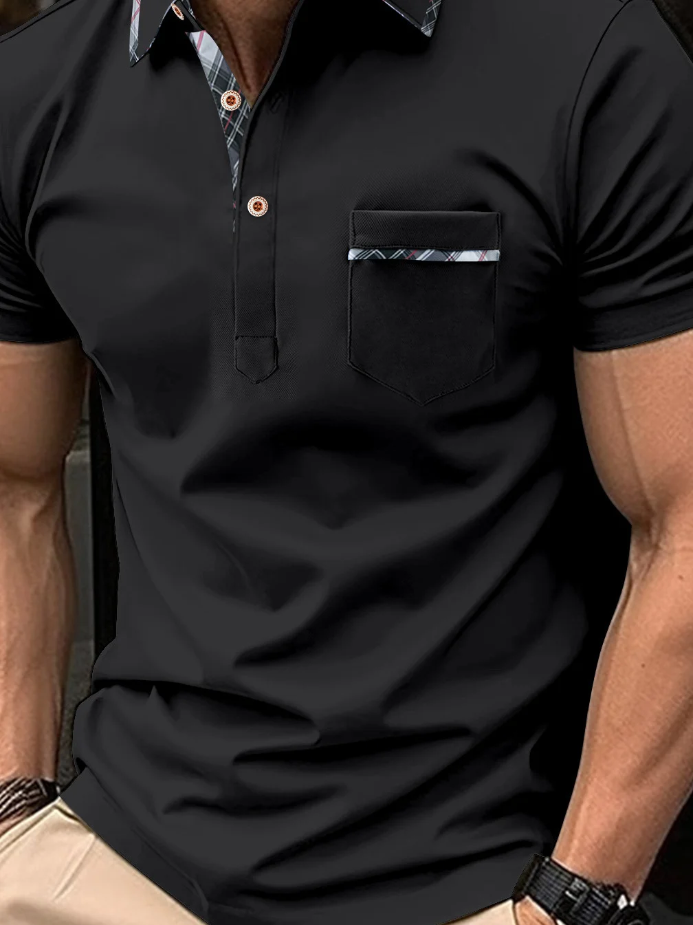 

Повседневный молодежный летний топ Colorbloed на пуговицах ort Sve irt Busin, повседневный облегающий молодежный летний топ однотонного цвета