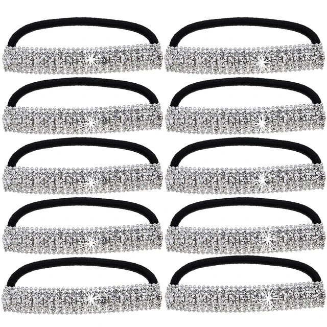 2024 gorące diamenty błyszczący kucyk Holder Rhinestone gumki do włosów gumka elastyczna gumka do włosów opaska do włosów modne akcesoria do włosów