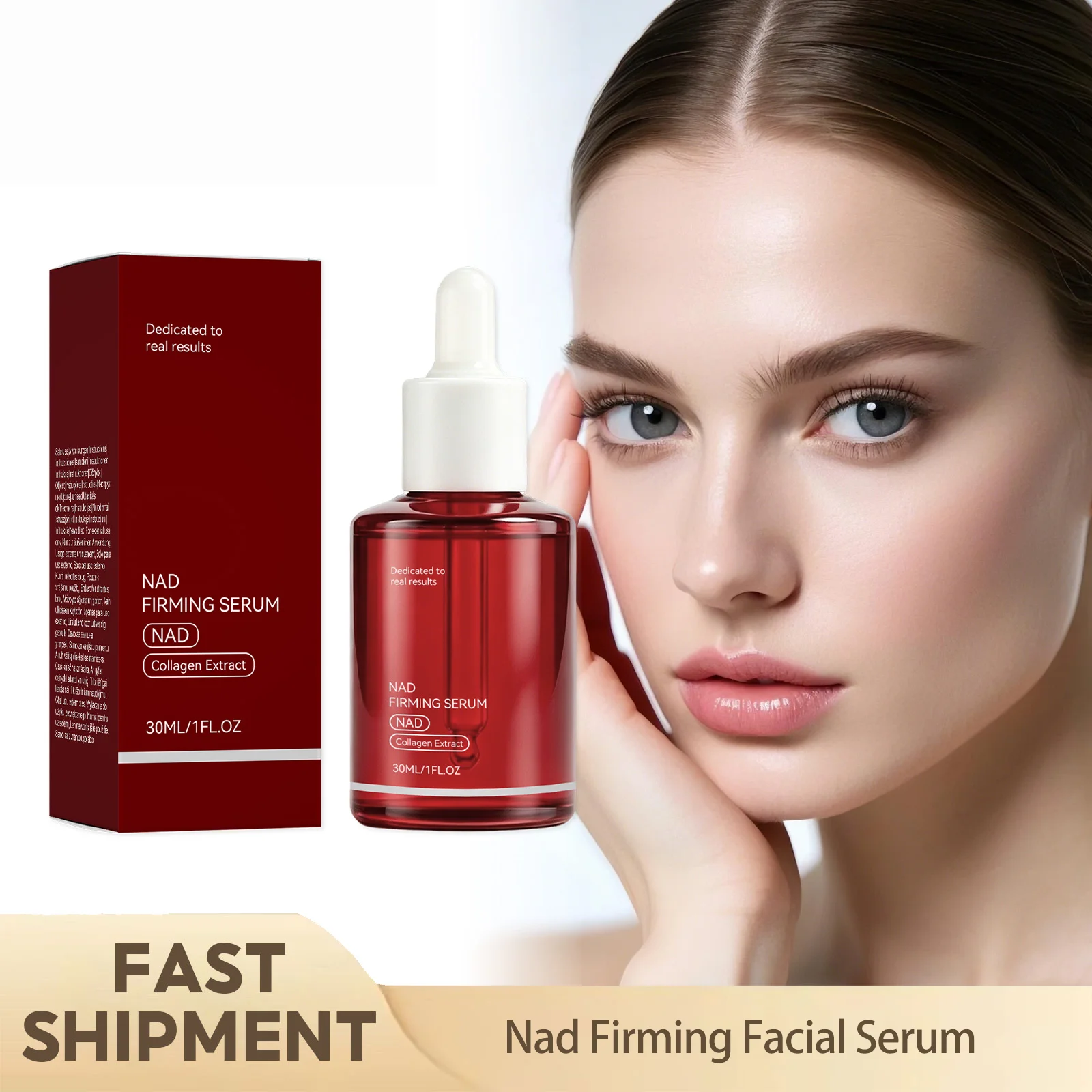 Nad Firming Facial Serum For Smoothing Fine Lines Improve Dull Skin Maintain Skin Barrier Daily Facial Care Serum For Most Skin