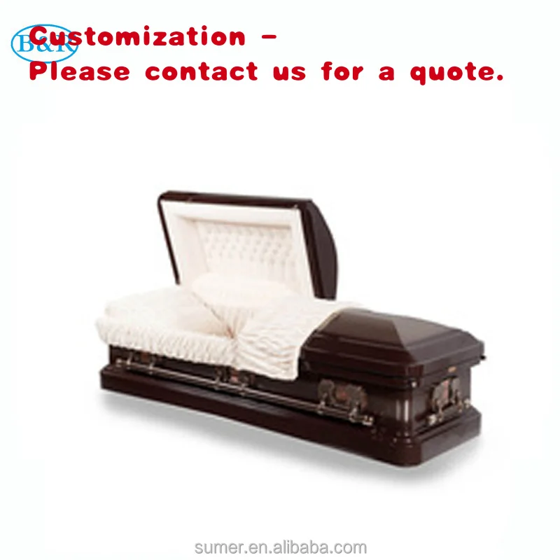 

Металлический гроб в американском стиле с петлями и подъемным механизмом, модель custom.Eu-04, для похоронных услуг