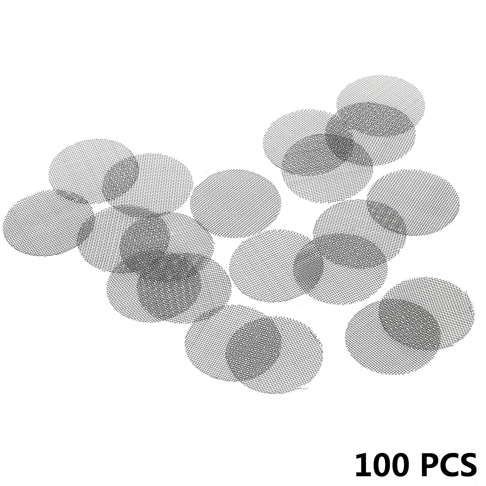 100Pcs/set Smoking Pipe Screen Metal Filters 20mm Stainless steel Tobacco Mesh Hookah Water Pipe Smoking Accessories Smoker Gift