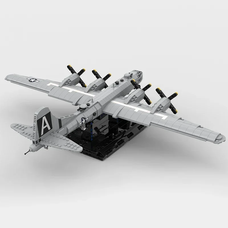 Moc Building Bricks Military Fighter Model 1:72 B-29 Superfortres Technology Modular Blocks Gift Christmas Toys DIY Set Assembly