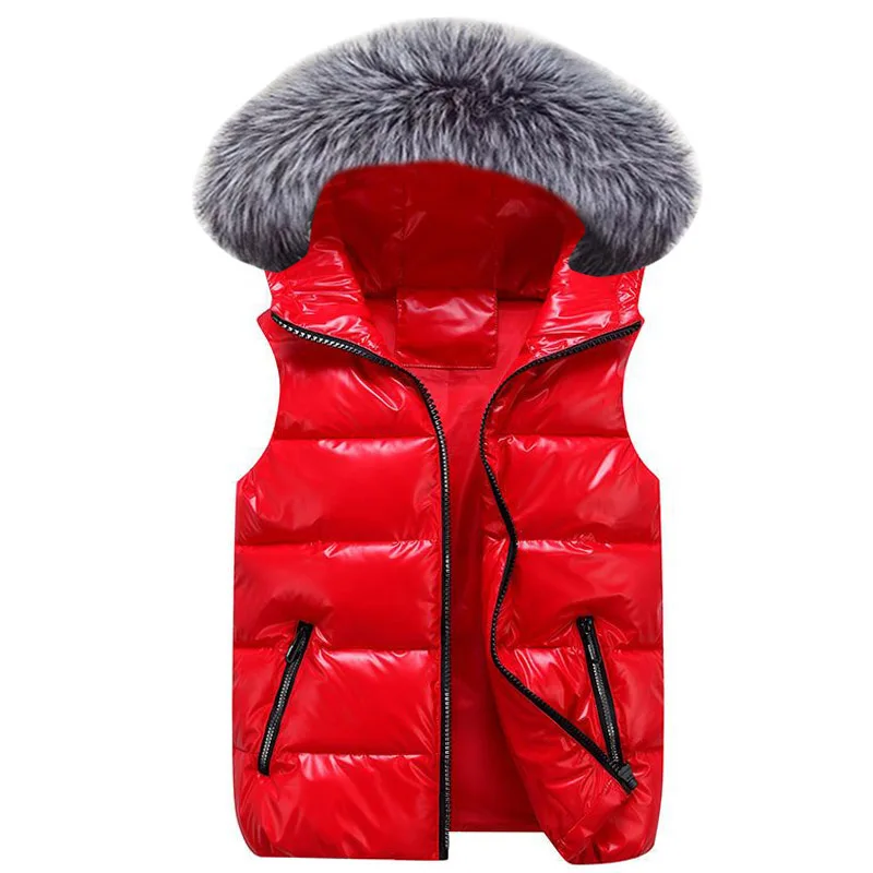 Spring Autumn Vest Woman Waterproof Jacket Korean New 2024 Hooded Fashion Warm Jacket Sleeveless Coat Female Short Waistcoat