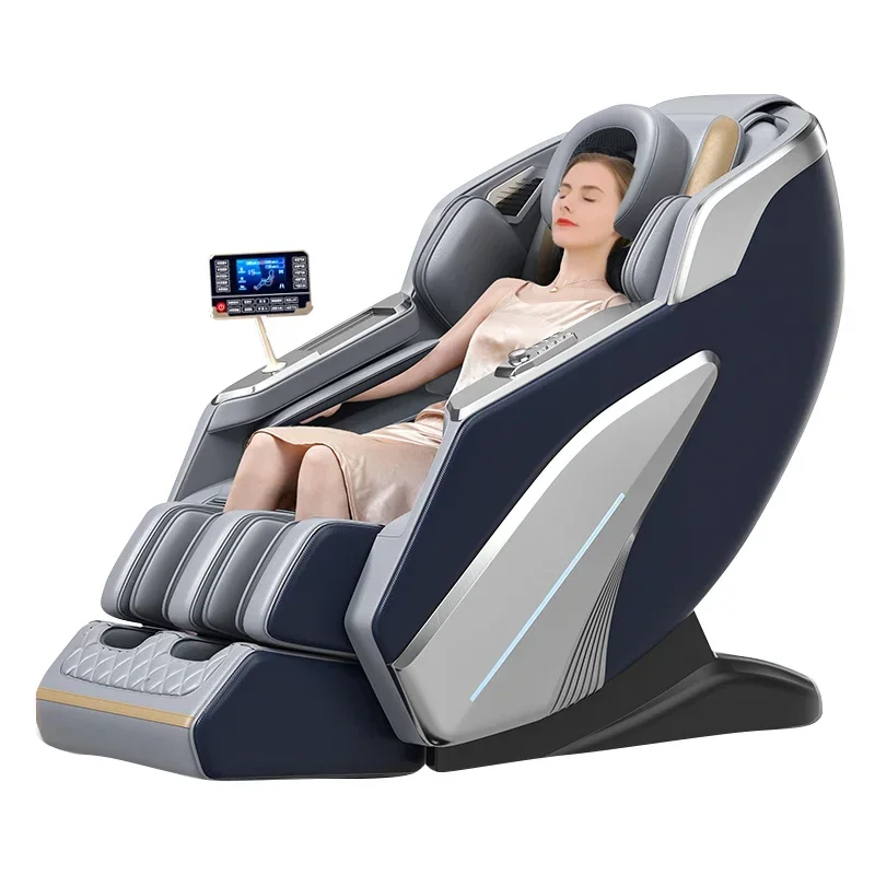 C101 Latest High Quality Massage Chair Zero Gravity Touch Screen Leather Office Full Body Massage Airbags Wrap