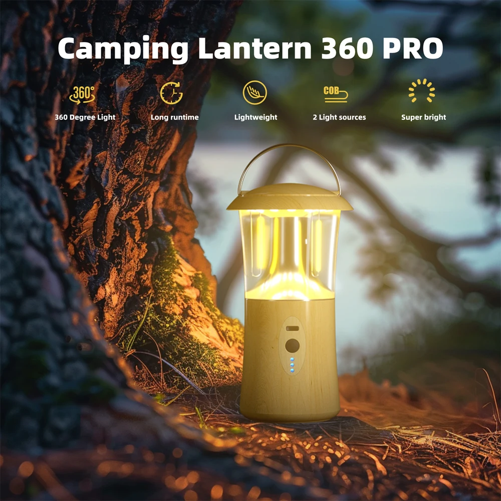 

Smilingshark XY-D029A Camping Lantern,Type-C Charging Camping Light Rechargeable, Portable&Lightweight for Camping
