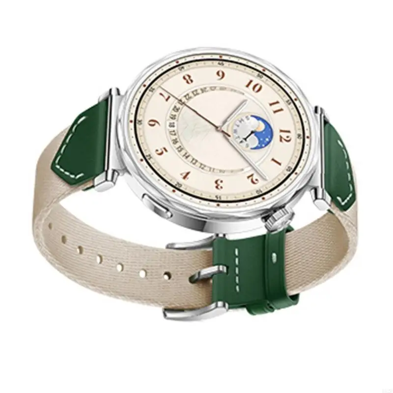 

462E Classical Nylon & Leather Strap Fashionable Watch Band Comfortable for GT5