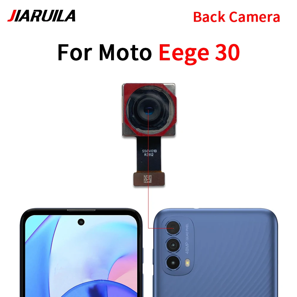 Front Rear Back Camera For Moto Edge 20 Pro 30 20 Lite E13 E22 E32 Main Facing Frontal Camera Module Flex Replacement Parts