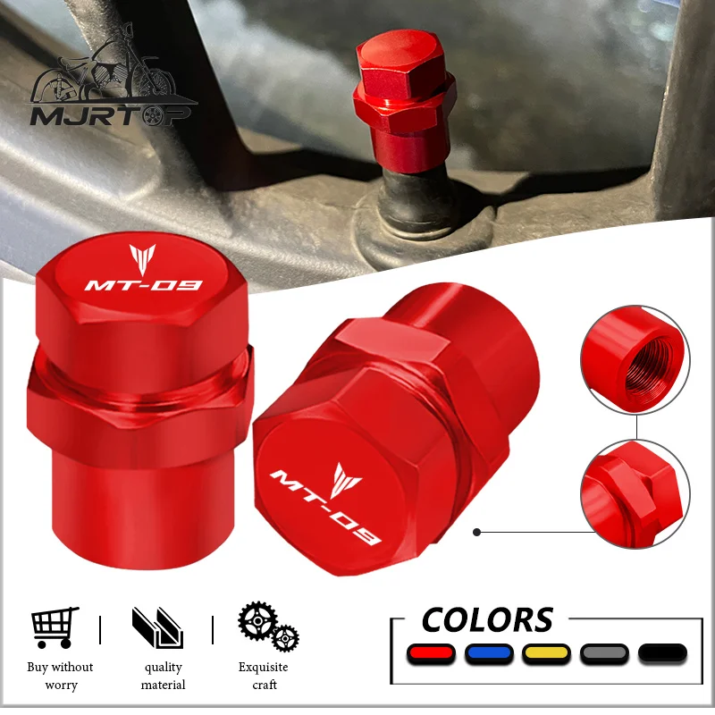 

Motorcycle CNC Wheel Tire Valve Air Port Stem Cover Cap Plug Tyre Covers For MT-07 MT-09 mt-07 FZ-07 mt-09 FZ-09 FJ-09 TRACER