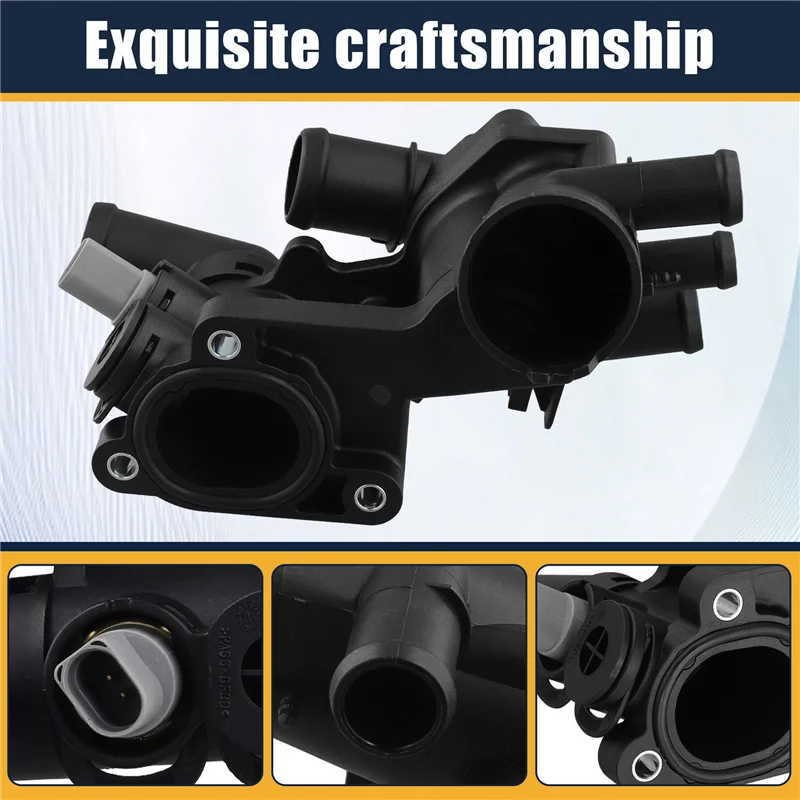 

032121111AP Engine Coolant Thermostat Housing For VW Caddy II Mk Flight Golf Mk3 Lupo Polo-X67A