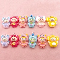 10pcs resin cartoon animal pendant, DIY jewelry making earrings, necklaces, keychains, jewelry accessories
