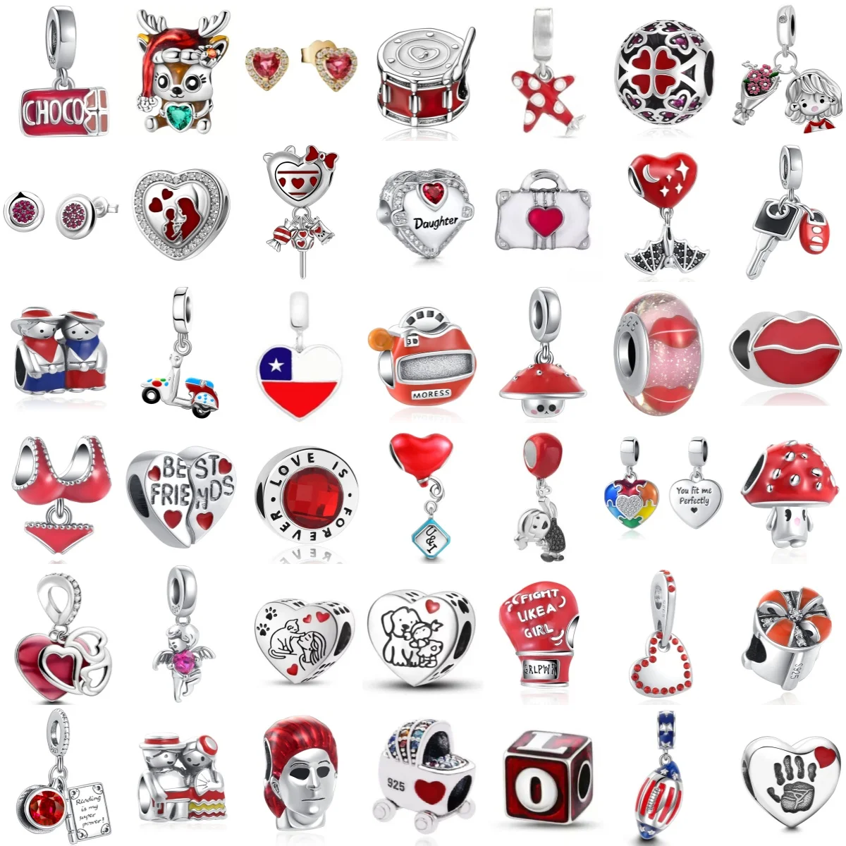 

Новый шарм «Красный лось», подходит для оригинального браслета, циркон, шоколадные губы, бусина в виде самолета, сделай сам, женские ювелирные изделия, подарок, серебро 925, аксессуары для изготовления