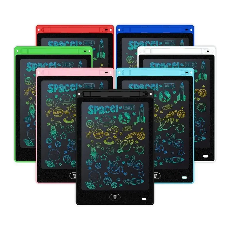 Tablet de desenho LCD para crianças, placa eletrônica de escrita, luz LCD, energia, brinquedos para crianças, 4,4 polegadas, 8,5 polegadas