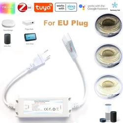 220V zigbe3.0 LED Warmwhite Light Strip Dimmer Switch singolo colore ad alta tensione Dimmer Control funziona per Echo Tuya Smartthings