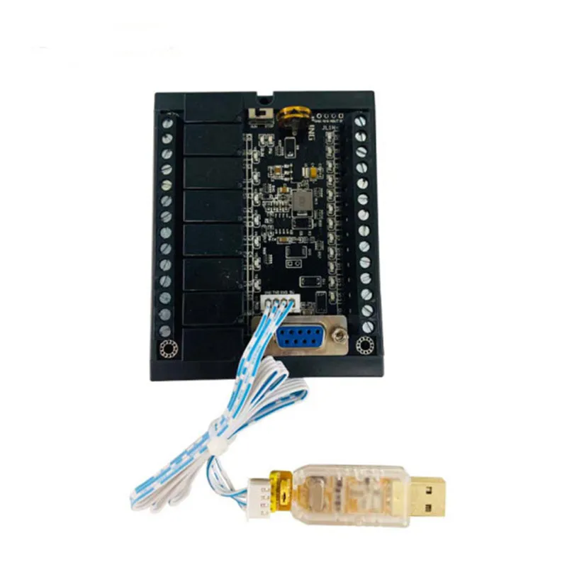 PLC programmable controller DC 24V PLC Regulator FX1N-20MR Industrial Control Board Programmable Logic Controller