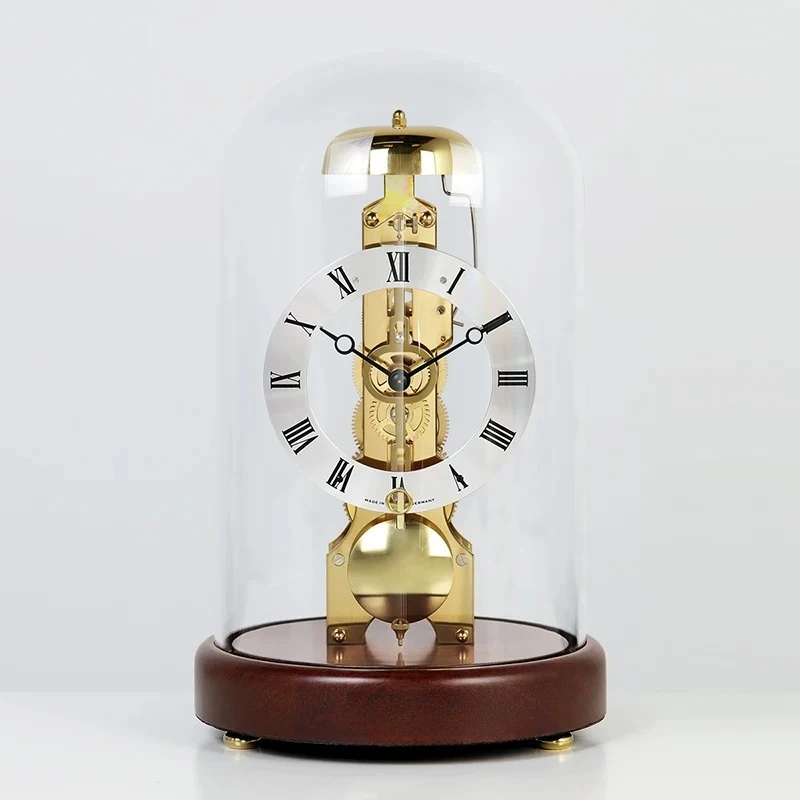 Han time clock living room Bogu rack decoration mechanical chiming clock German movement table table cabinet clock HD205