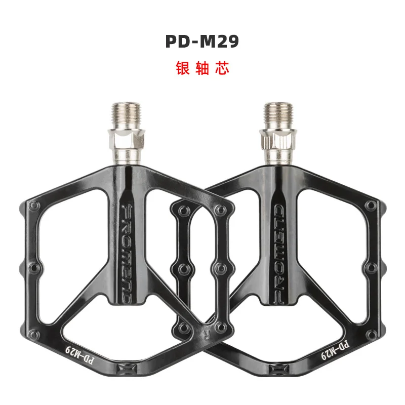 

PROMEND дорожная педаль для горного велосипеда M29 R27, широкая плоская велосипедная педаль из алюминиевого сплава, сверхлегкие дорожные педали MTB, противоскользящие