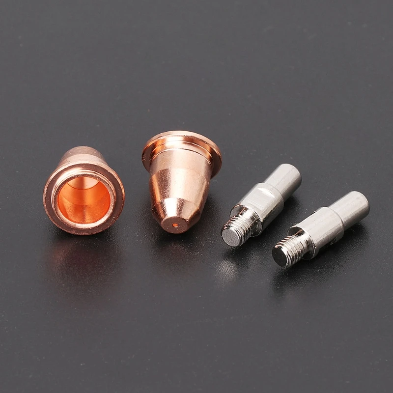 10Pcs/Set S45 Consumables Kit Electrode 0.8mm Nozzle Tip For Plasma Cutter Torch Damom