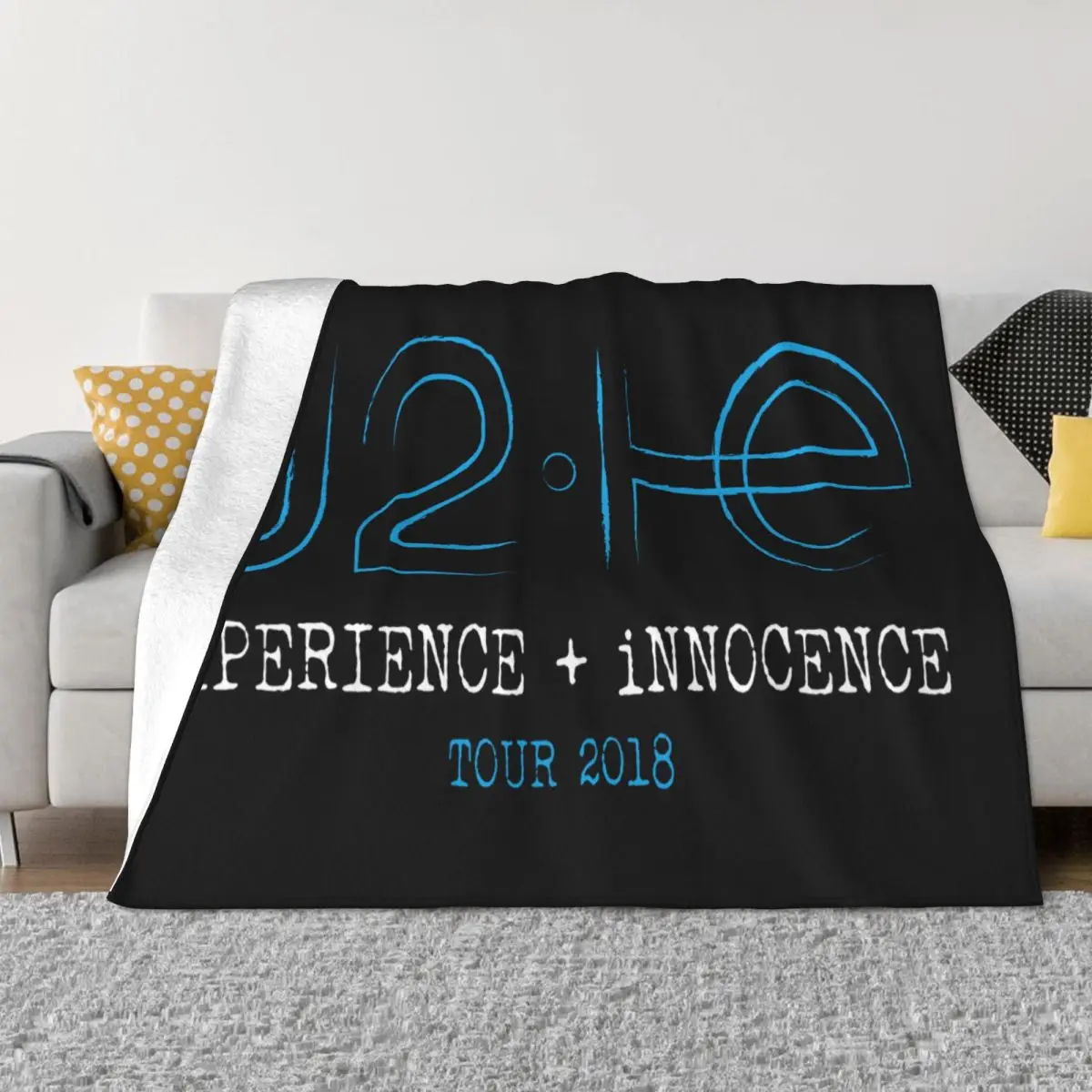 New U2 Experience Innocence Tour Logo Mens Black Size S To 3Xl Women Men Throw Blanket