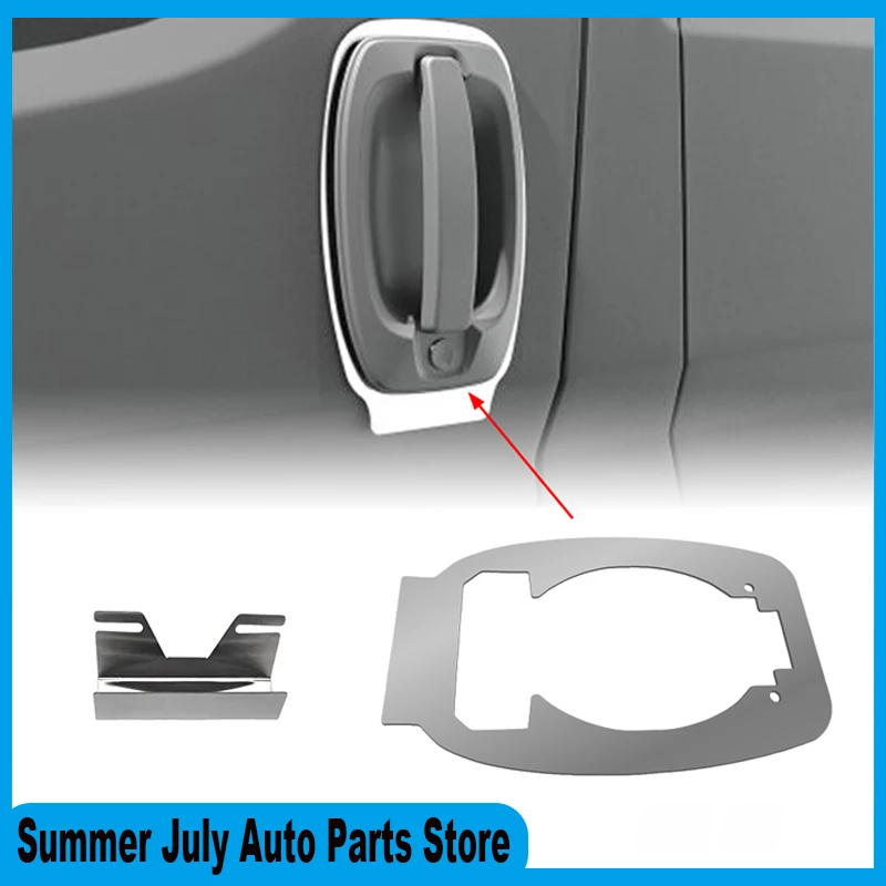 1PC Car Door Handle Pro Plate For Citroen Relay / Fiat Ducato / Peugeot Boxer 07- Onwards Stainess Steel Door Handle Pull Push