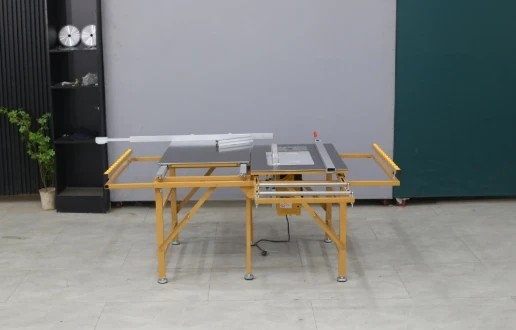 Small Mini Folding Double Blade Sliding Table Saw Woodworking Machine Combined Planer Table Saw Wood Cutting Saw Machine