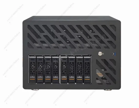 NAS8 Disk Storage Server Half Height PCIE Card Slot ATX Main Board ATX Power Hot Swap Chassis