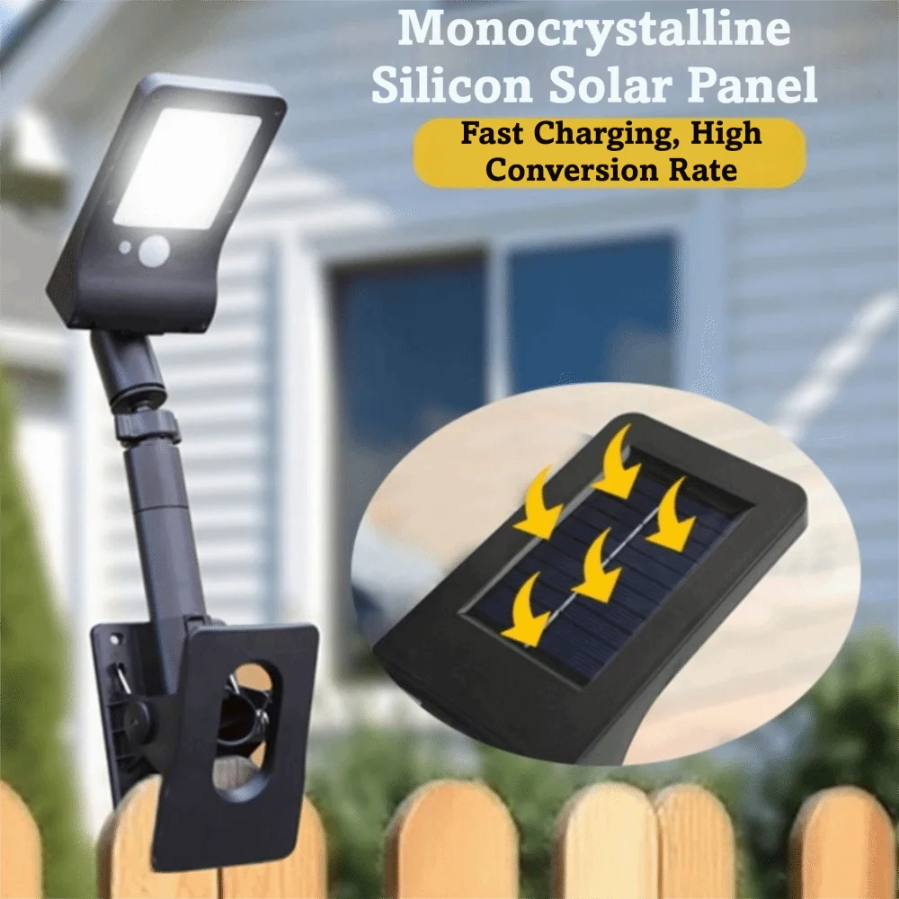 

Waterproof Solar Outdoor Lights 60 LED Auto on/Off Garden Lights Vertically Adjustable 4 Modes Solar Garden Lights