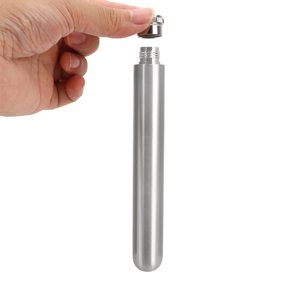 Mini Stainless Steel Hip Flasks for Whisky Hidden Wine Bottle Tubular Pot Alcohol Flask Groomsmen Gifts 1/1.5/5 OZ