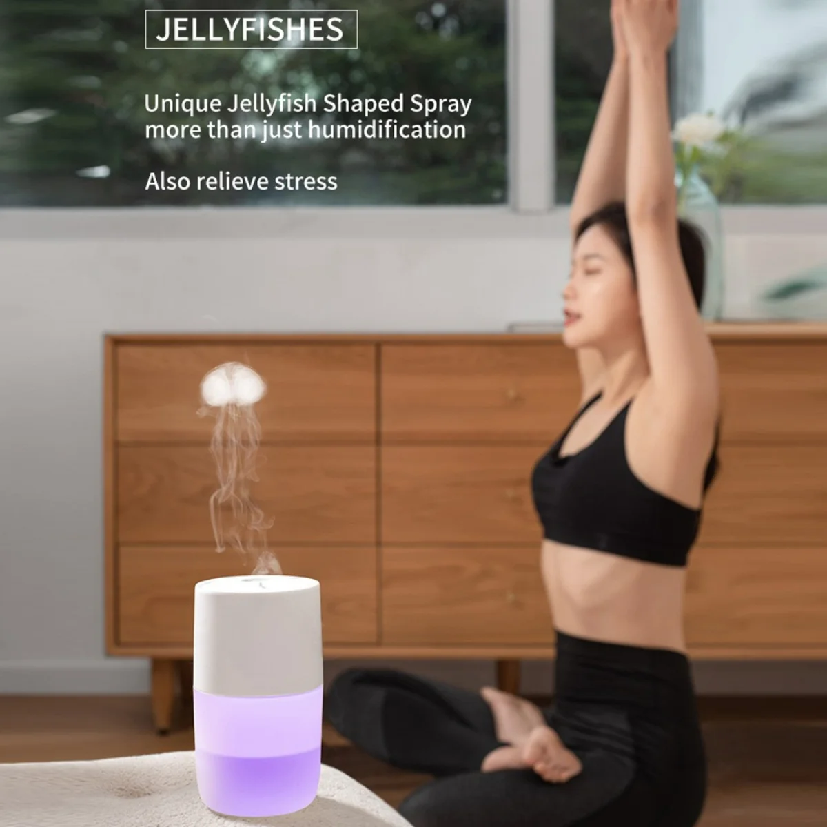 300 ml Diffusor für ätherische Öle, Ultraschall-Luftbefeuchter und Luftreiniger mit 7-Farben-LED-Nachtlicht |   Leiser Betrieb, inklusive Rela