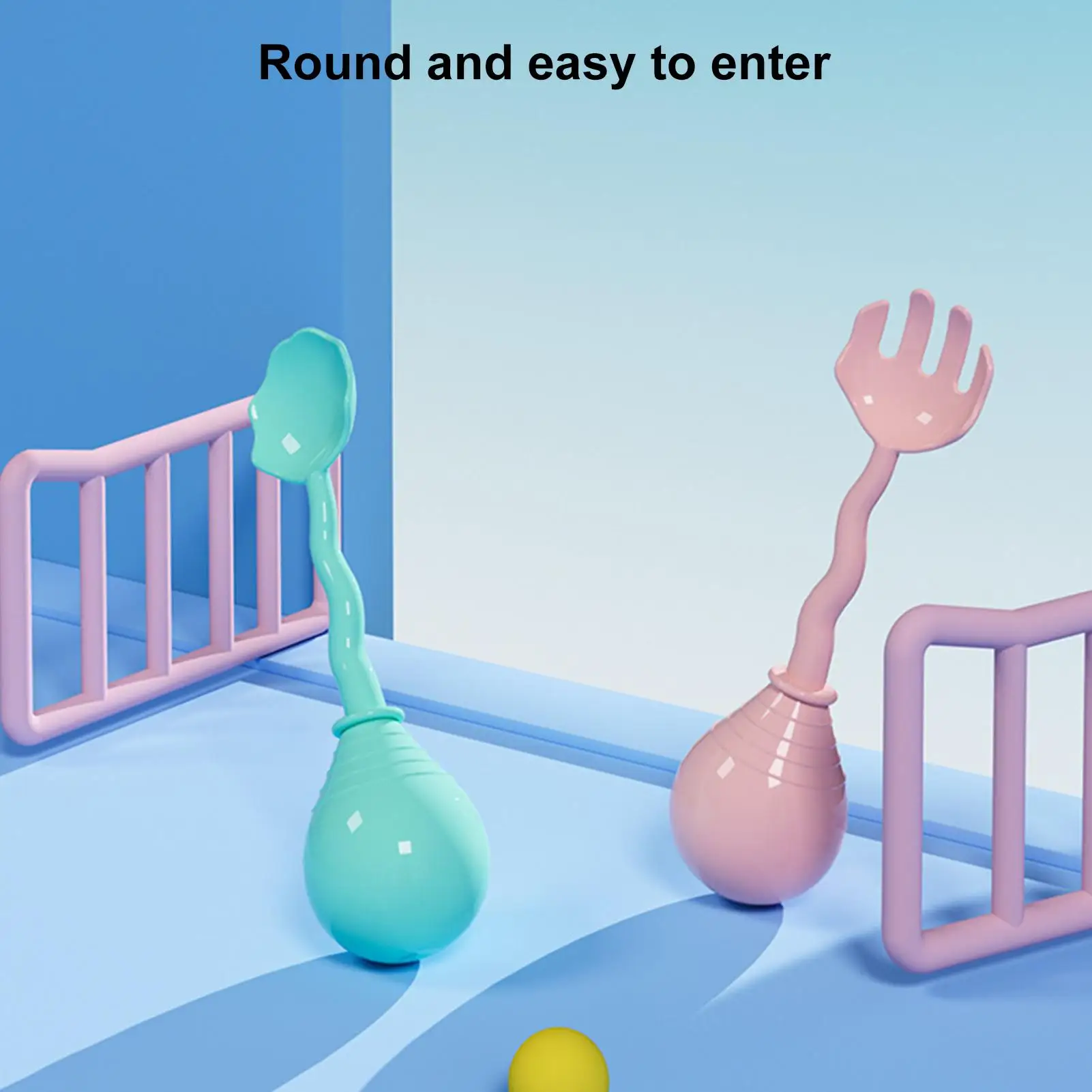 Cucharas para chico, utensilios no pegajosos para niños, utensilios aislados para bebé para la escuela, restaurante, Camping, cocina, sala de estar