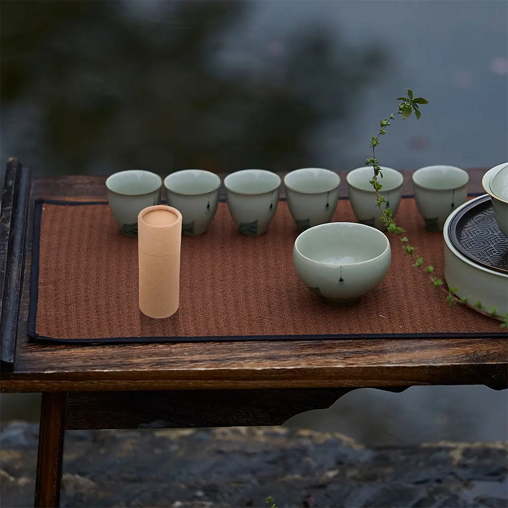 20 قطعة كرافت ورقة هدية صندوق أسطواني التعبئة والتغليف البني الزهور باقة المطبخ تخزين جرة التفاف سميكة كرتون أنابيب الشاي