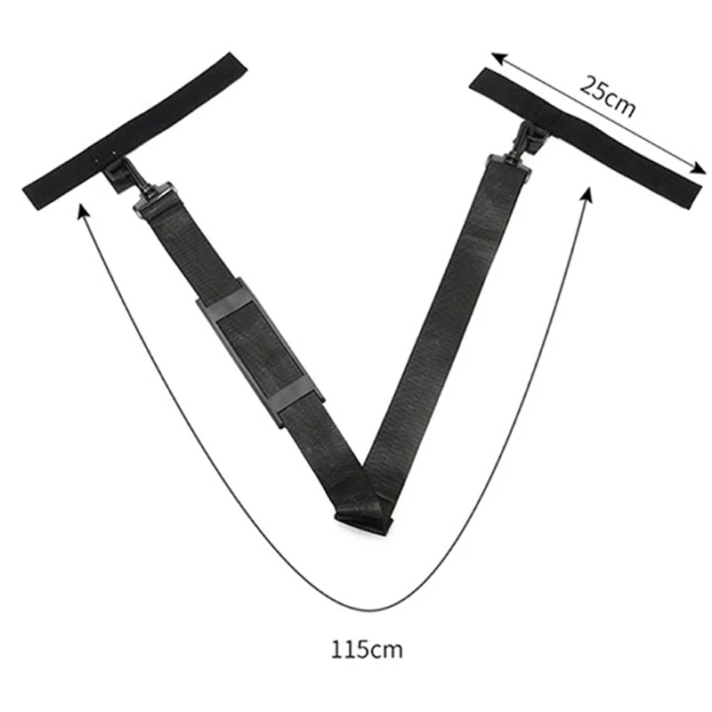 NEW Fishing Rod Carrying Strap Sling Shoulder Belt Security Tools Nylon Rod Bracket Waist Belt Strap Fishing Tool Accessories