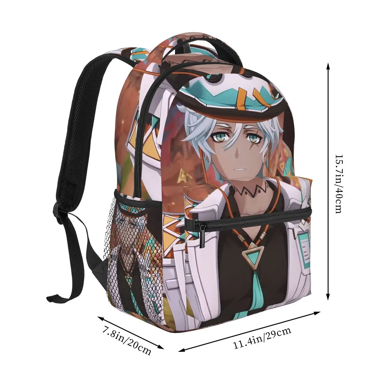 Ifa Anime Game Genshin Impact Backpacks Boys Girls Bookbag Students School Bags Cartoon Rucksack Shoulder Bag Large Capacity