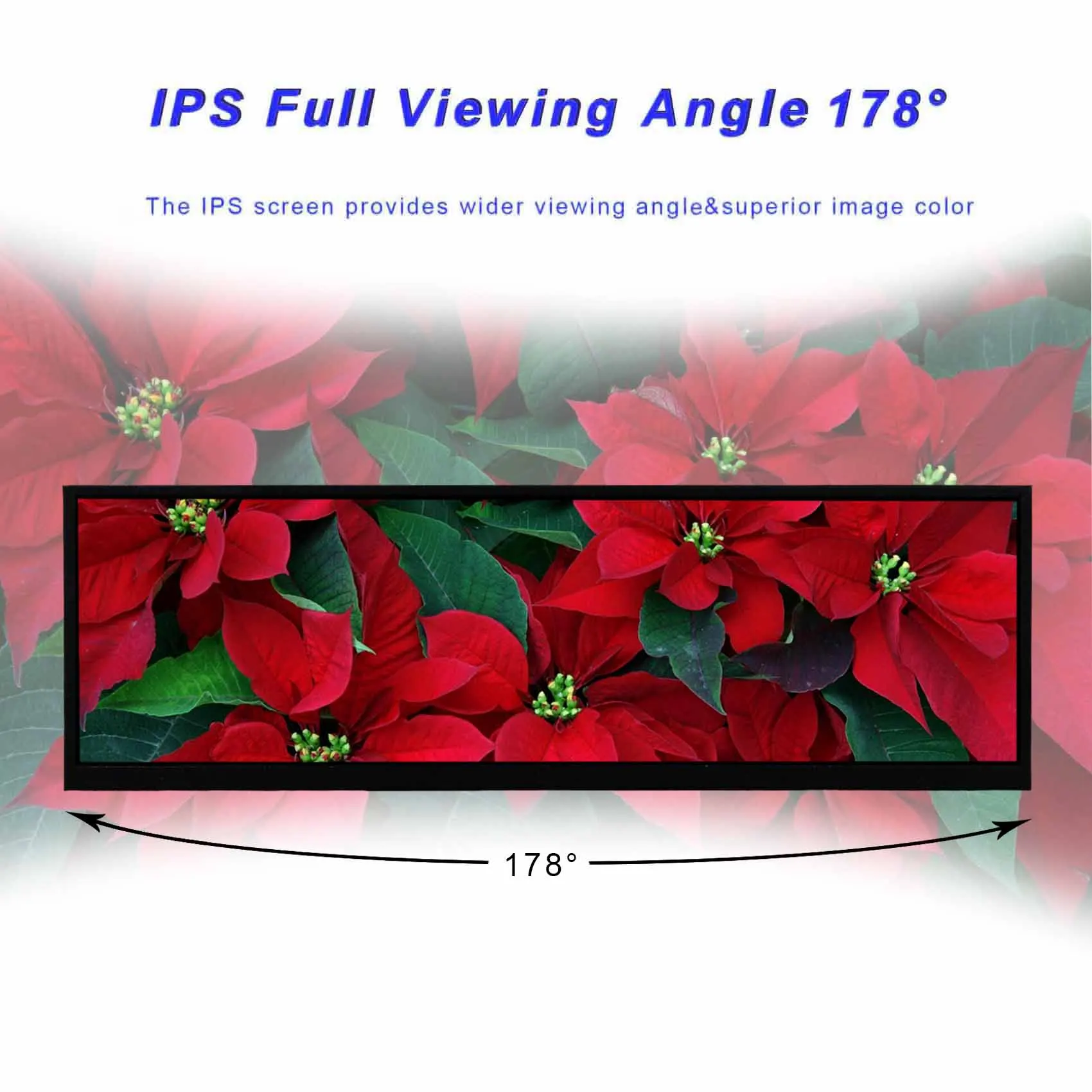 14.5" 2560x720 2K IPS Touch LCD Monitor ,Type C Video Input ,Metal Shell