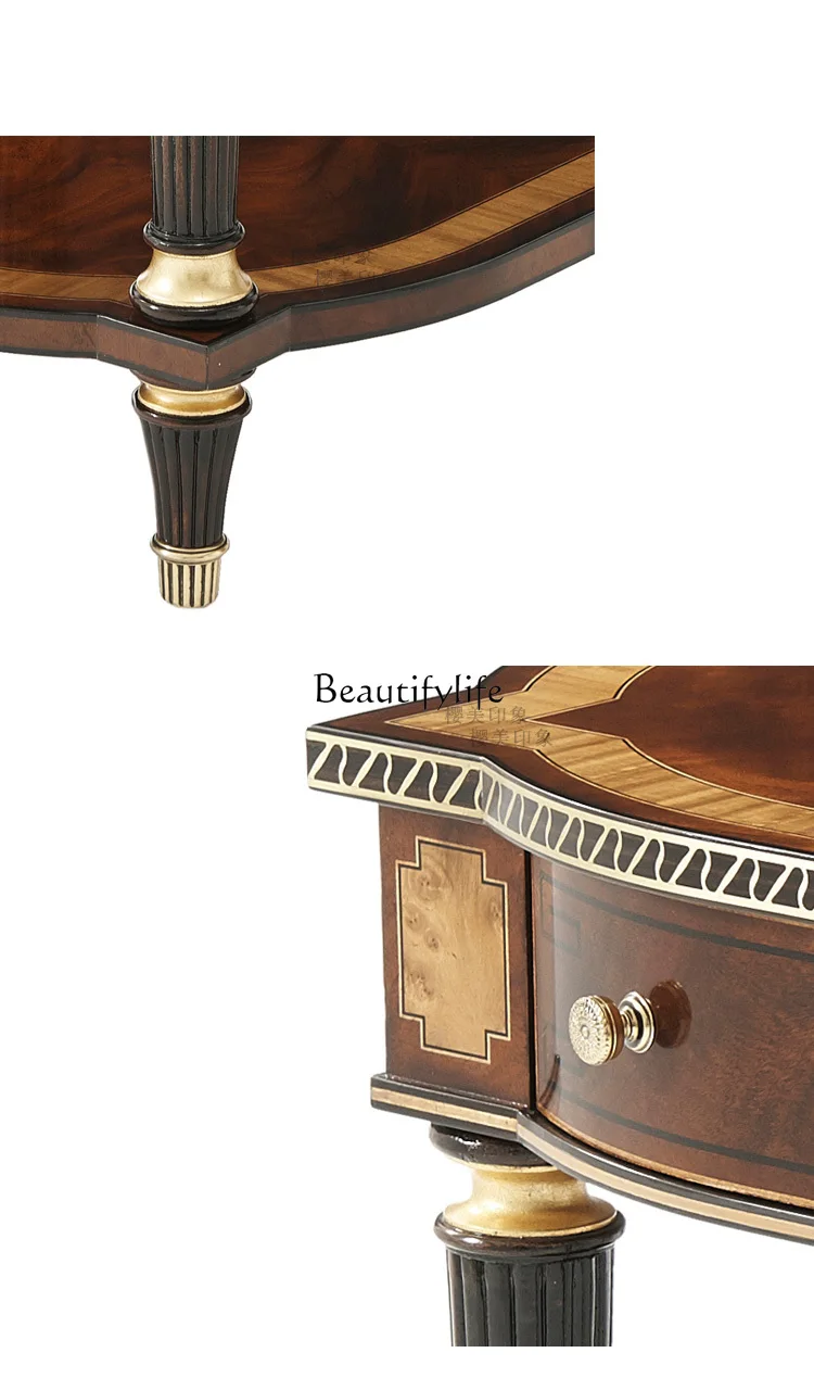 Alexander living room sofa side few English solid wood neoclassical coffee table