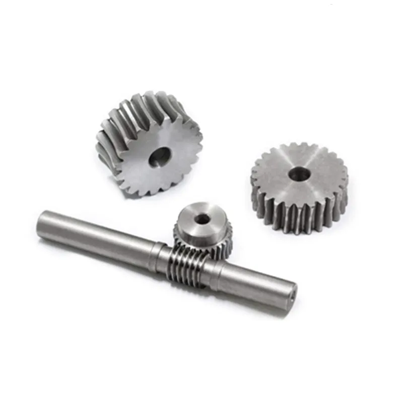 Imagem -05 - Worm Rod com Worm Gear Relação de Redução de Aço 1:10 Worm Rod Furo do Processo m 10 Dentes 45 m Sets