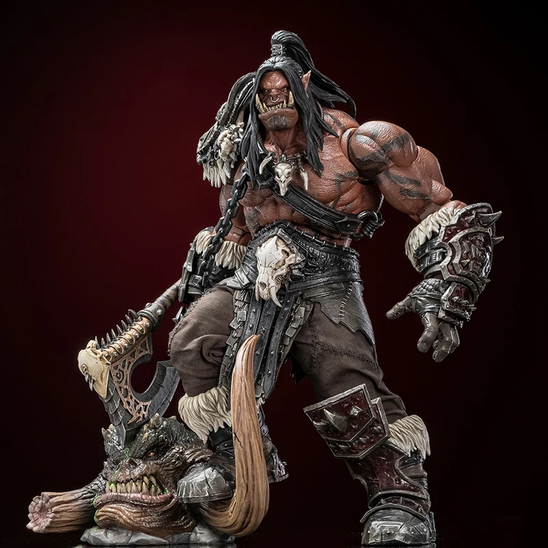 eroe-giocattoli-tribal-fighter-1-10-pelle-nera-orc-warrior-capo-action-figure-delicata-piattaforma-testa-kit-ornamento-7-pollici-soldato-modello