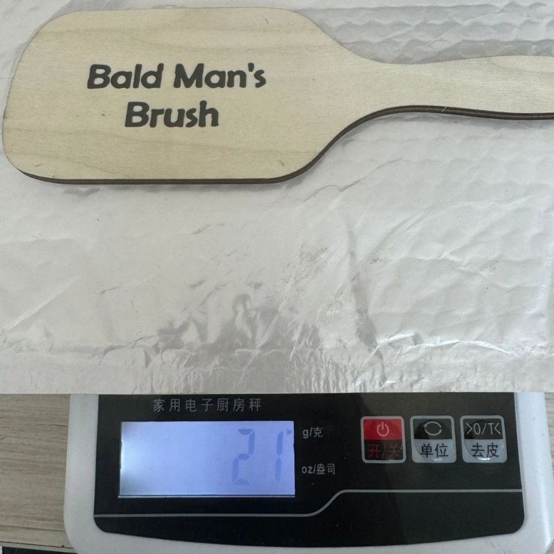 Peigne à cheveux pour homme chauve, outil toilettage, brosse à cheveux, tête audacieuse, vernis brillant