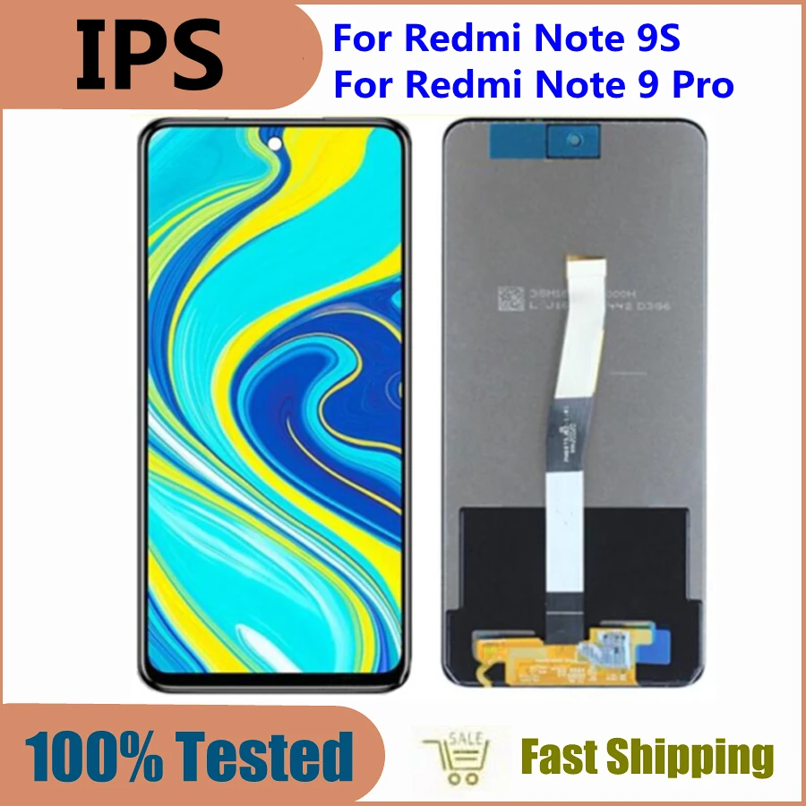 

6.67" For Note9 Pro Note9S M2003J6B2G LCD Display For Xiaomi Redmi Note 9 Pro Note 9S Display Touch Screen Digitizer Panel