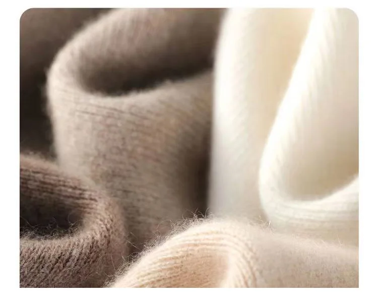 Women's 100% Pure Wool Slim Pants High Waist Autumn and Winter Cashmere Casual Knitted Pencil Pants Korean Thick Casual pants