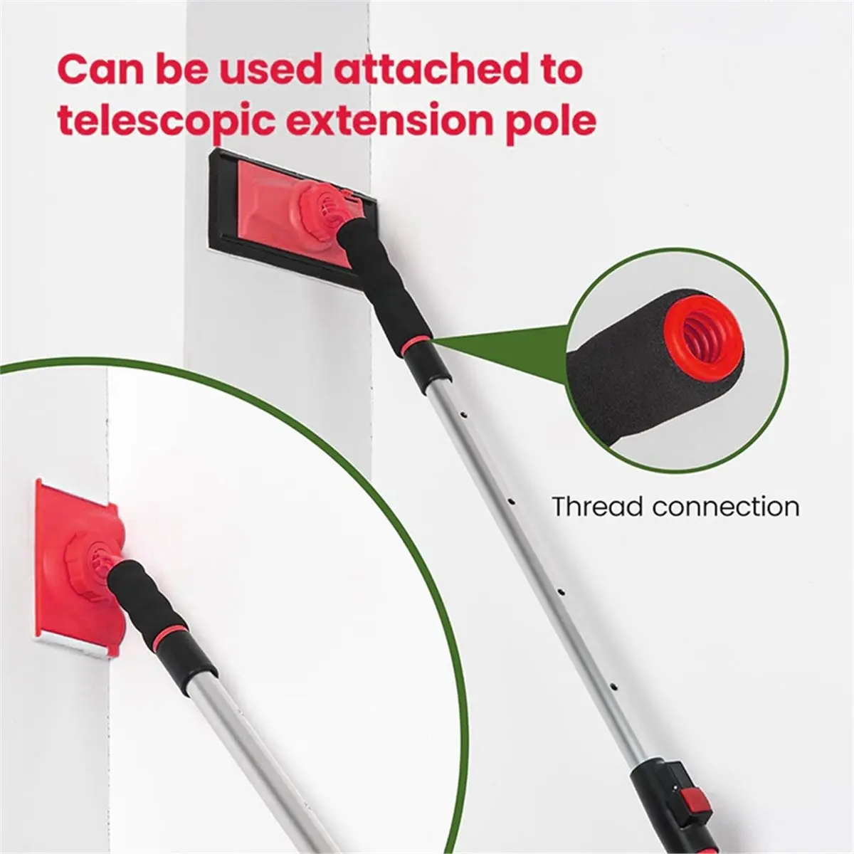 

Paint Edger Tool Kit with 360° Rotation Handle, Wall and Ceiling Pad Painter, 7 Inch Paint Pad Set