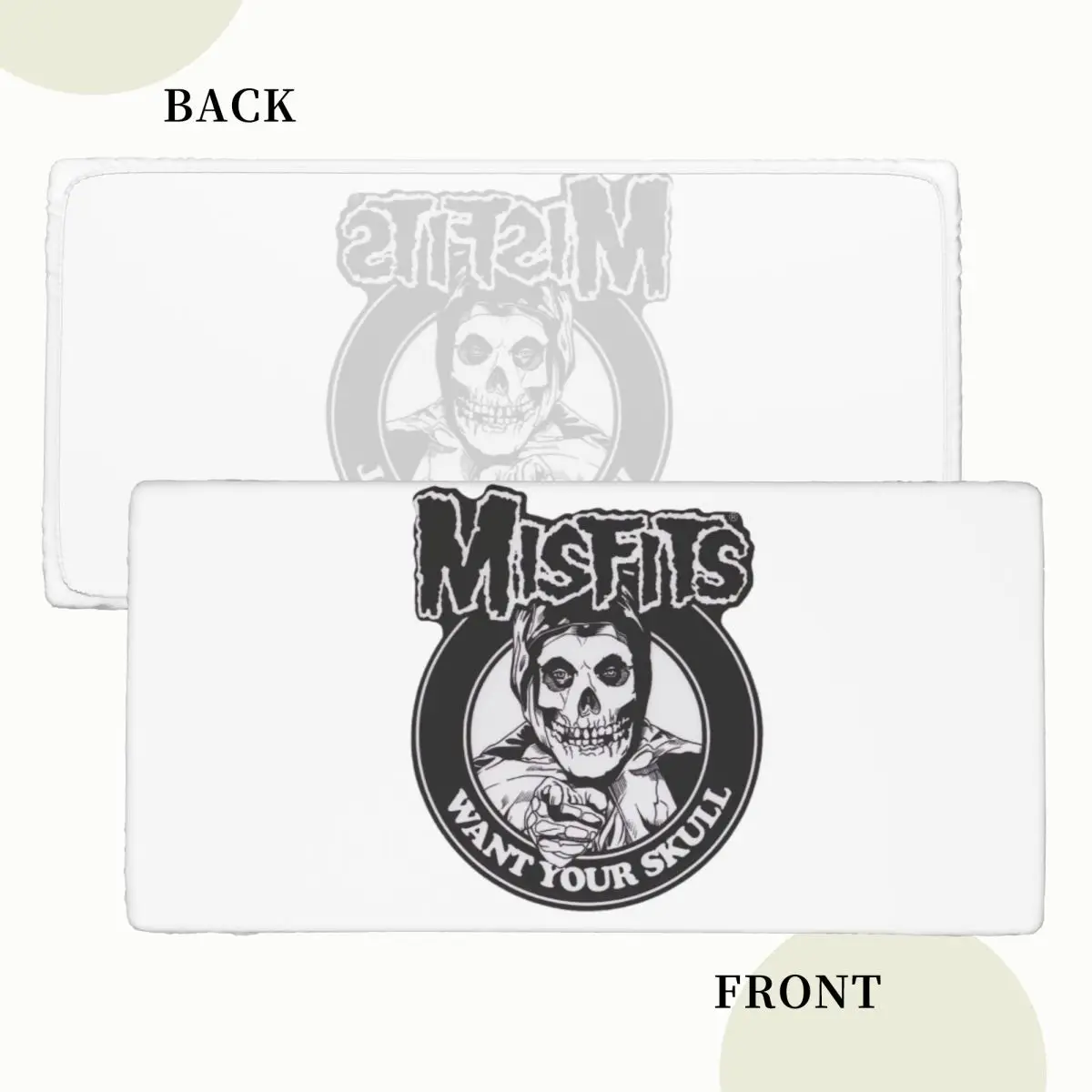 Misfits Skull Custom Rectangular Tablecloth Waterproof Table Cover for Dining Events Table Cloth