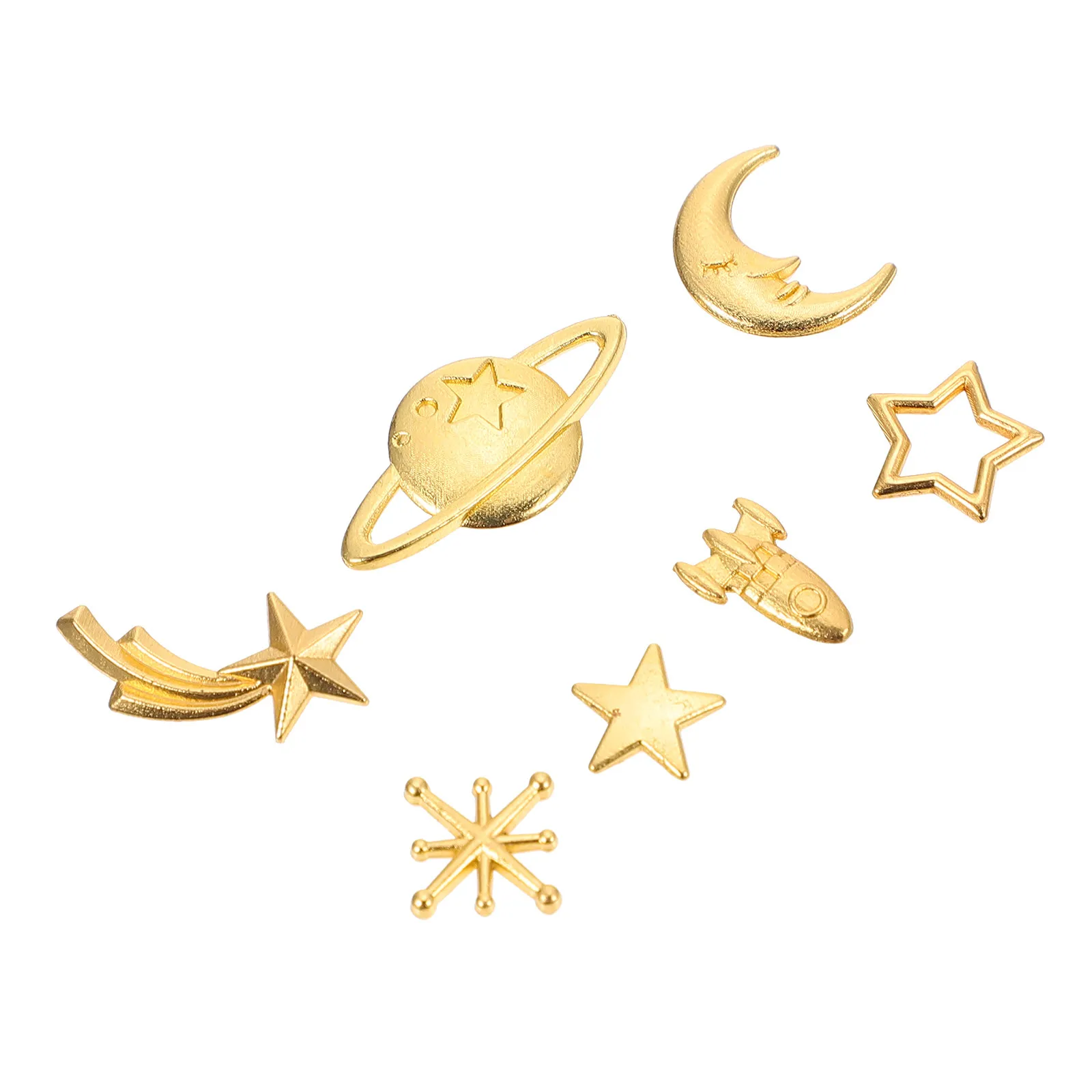 70Pcs Universe Moon Stars Charms DIY Jewelry Making Accessories Crafts Epoxy Supplies Handicraft Materials Moon Stars Charms